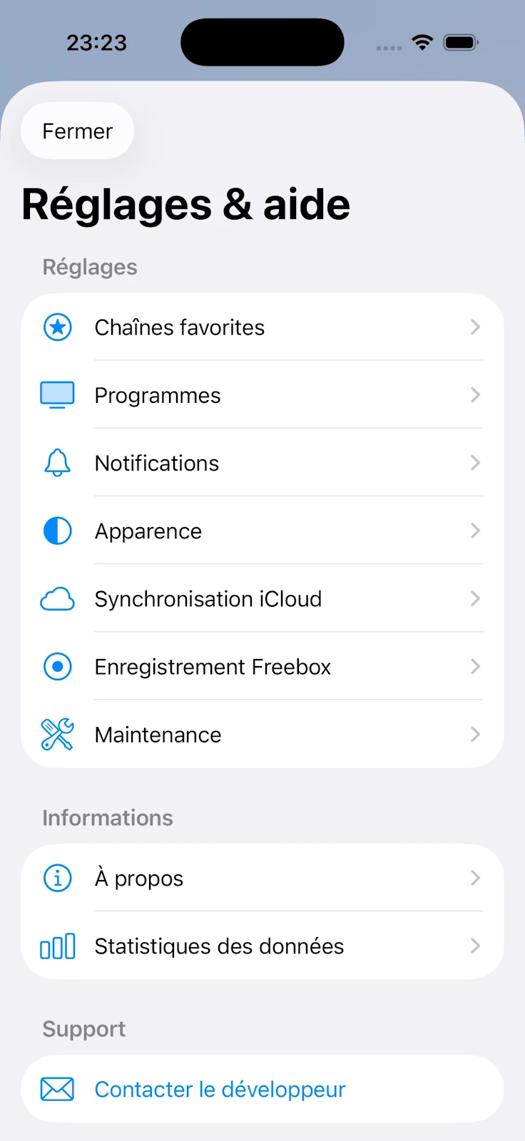 Étape 1 du tutoriel Freebox
